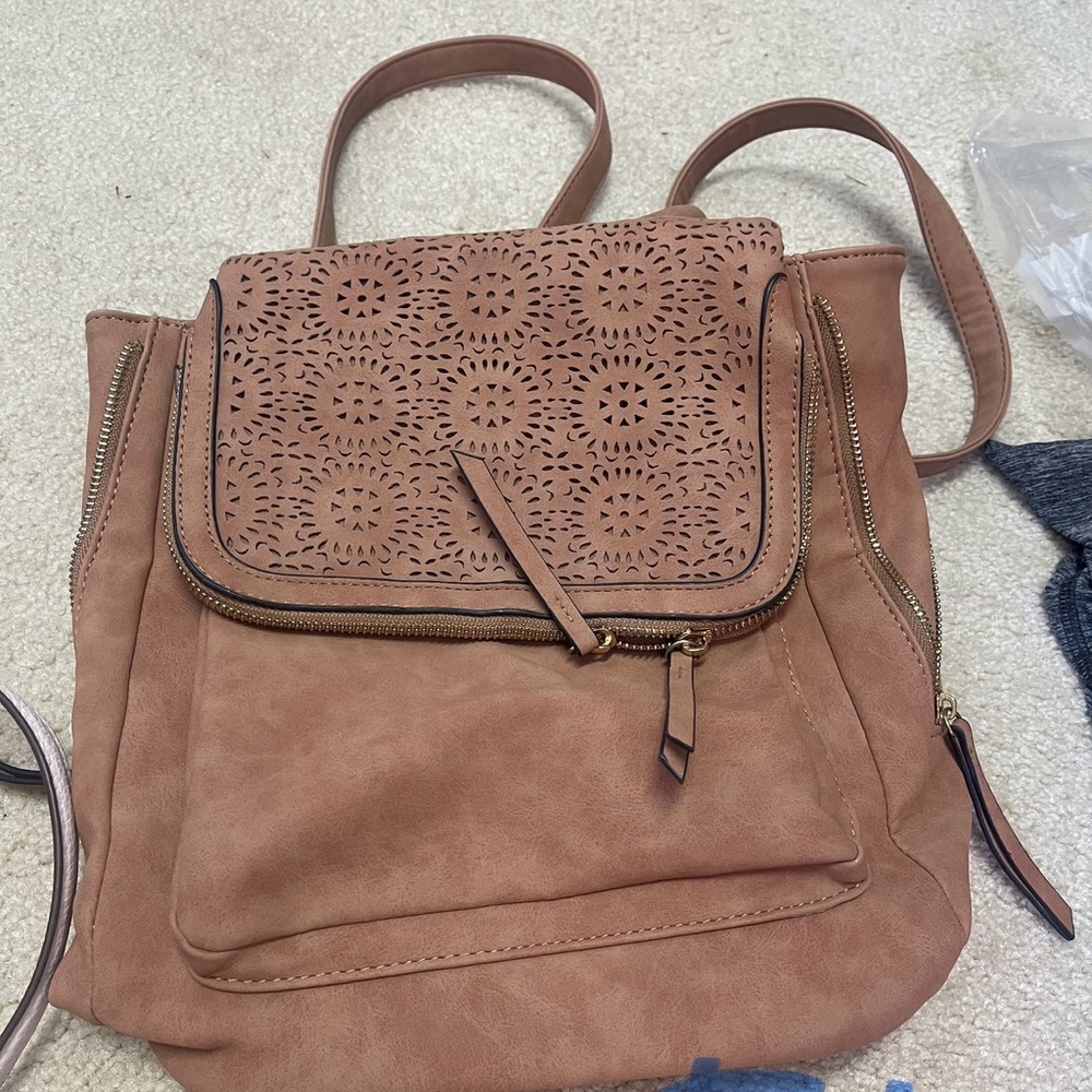 Cute target suede backpack purse